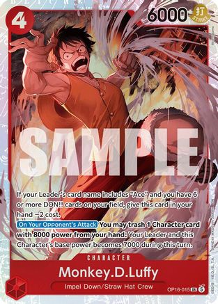 Monkey.D.Luffy (OP16-015) - Super Rare