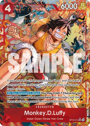 Monkey.D.Luffy (Alternate Art) (OP16-015) - Super Rare