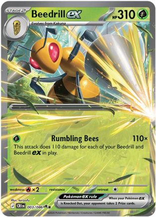 Beedrill ex 003/086  - Holofoil - Double Rare