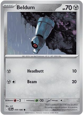 Beldum 059  - Reverse Holofoil - Common
