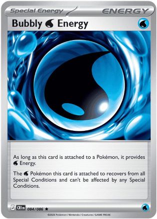 Bubbly Water Energy 084  - Reverse Holofoil - Rare