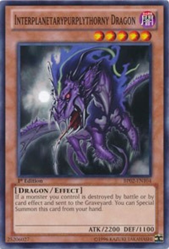 Interplanetarypurplythorny Dragon (BP02-EN104) - Common