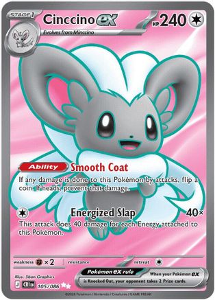 Cinccino ex 105/086  - Holofoil - Ultra Rare
