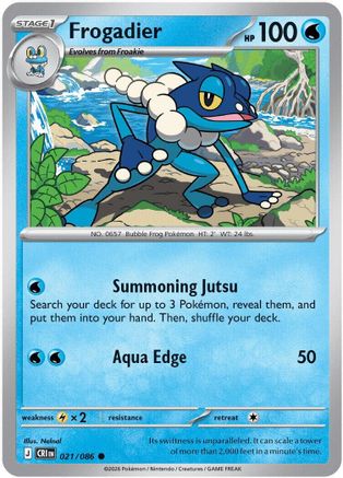 Frogadier 021/086  - Reverse Holofoil - Common
