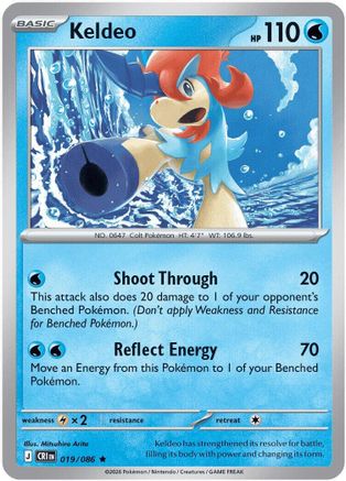 Keldeo 019  - Holofoil - Rare