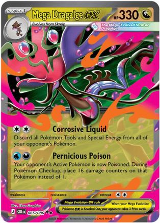 Mega Dragalge ex 065/086  - Holofoil - Double Rare