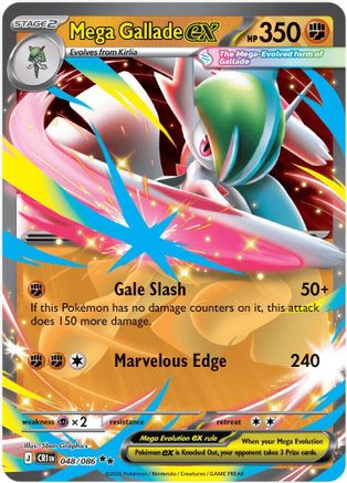 Mega Gallade ex 048  - Holofoil - Double Rare