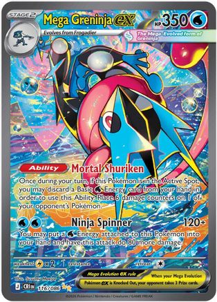 Mega Greninja ex 116/086  - Holofoil - Special Illustration Rare