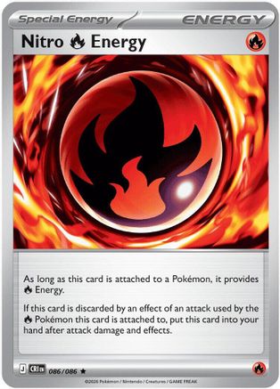 Nitro Fire Energy 086  - Holofoil - Rare