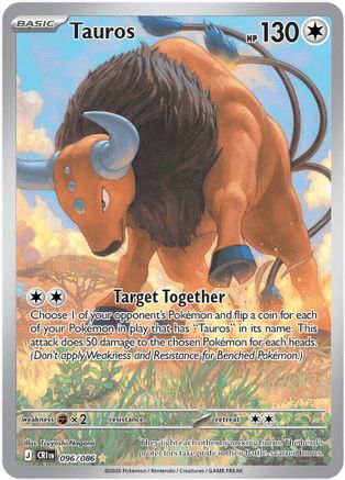 Tauros 096/086  - Holofoil - Illustration Rare