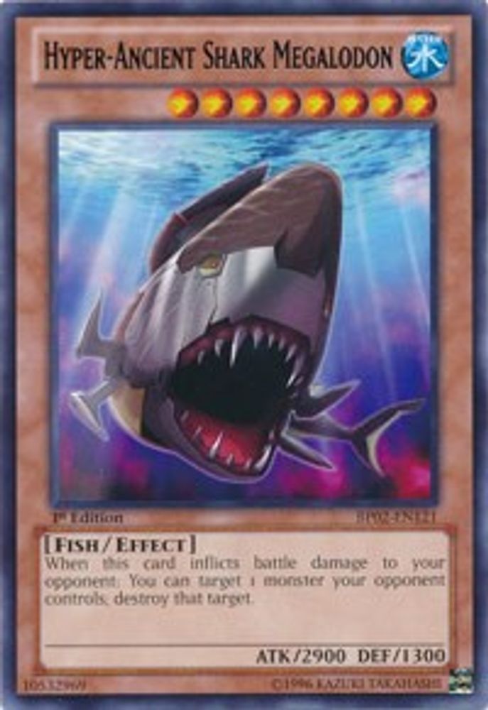 Hyper-Ancient Shark Megalodon (BP02-EN121) - Rare