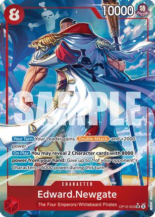 Edward.Newgate (Alternate Art) (OP16-003) - Super Rare