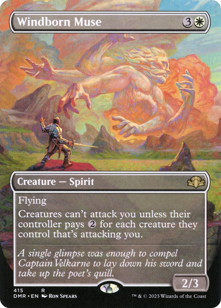 Windborn Muse (Art alternatif sans frontières) [Dominaria Remastered] 
