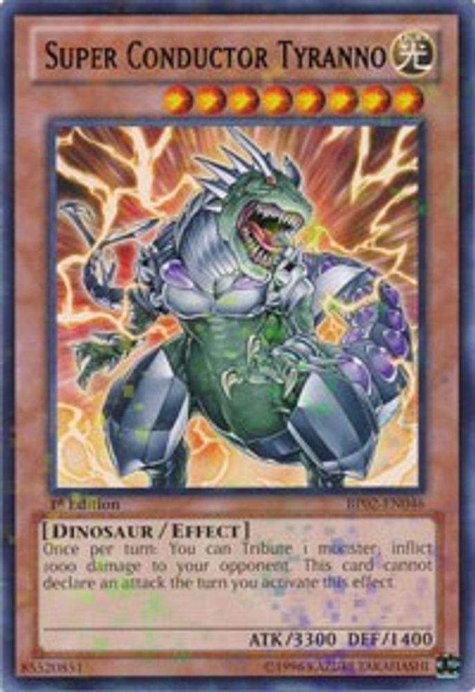 Super Conductor Tyranno (Mosaic Rare) (BP02-EN046) - Mosaic Rare