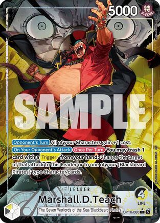 Marshall.D.Teach (080) (Alternate Art) (OP16-080) - Leader