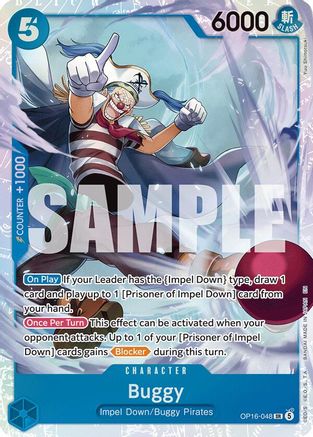 Buggy (048) (OP16-048) - Super Rare
