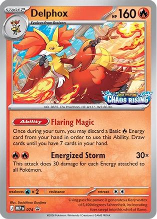 Delphox 074  - Holofoil - Promo