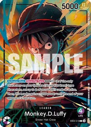 Monkey.D.Luffy (Official Playmat Limited Edition Vol.5) (EB02-010) - Leader
