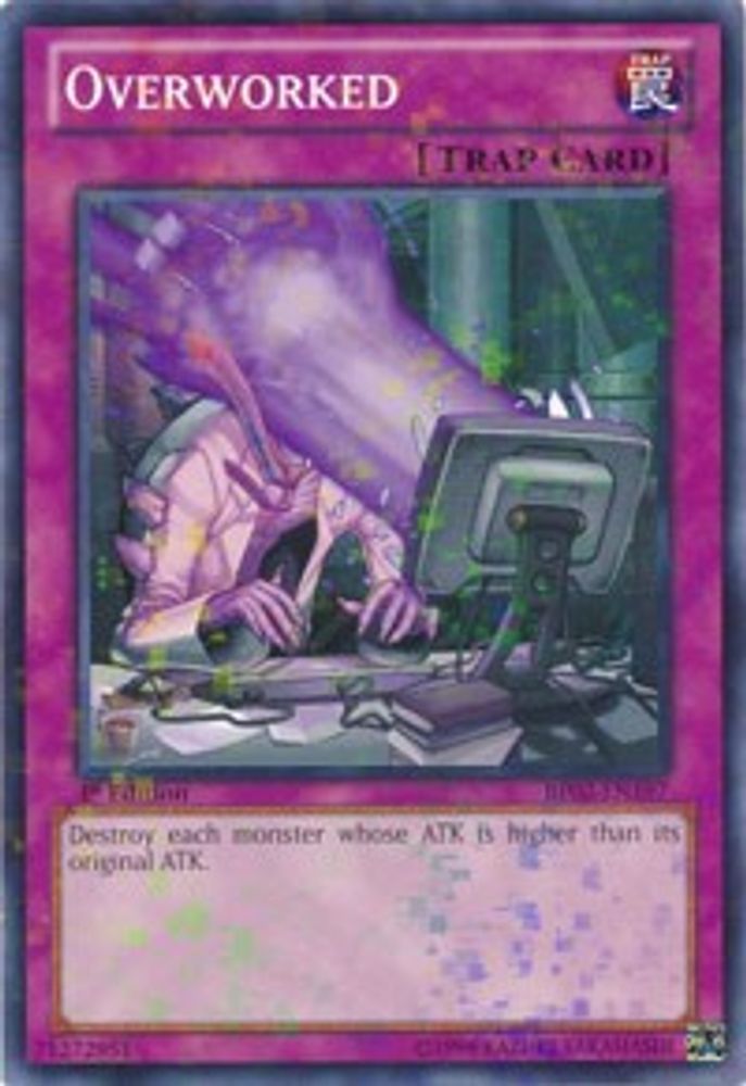 Overworked (Mosaic Rare) (BP02-EN197) - Mosaic Rare