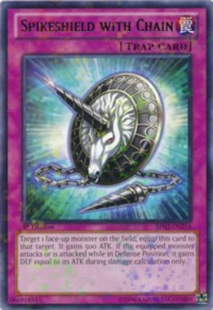 Spikeshield with Chain (Mosaic Rare) (BP02-EN214) - Mosaic Rare