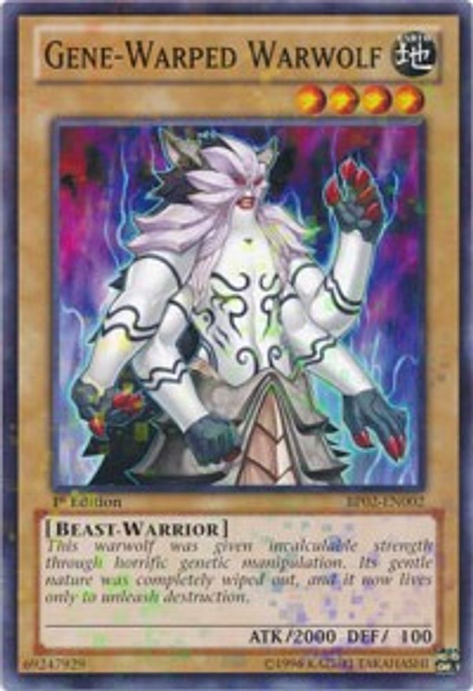 Gene-Warped Warwolf (Mosaic Rare) (BP02-EN002) - Mosaic Rare