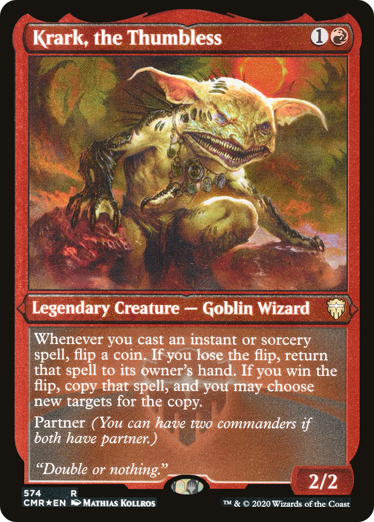 Krark, le sans pouce (gravé) [Commander Legends] 