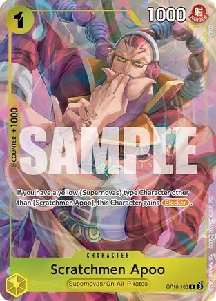 Scratchmen Apoo (Premium Card Collection -Best Selection Vol. 6-) (OP10-108) - Common