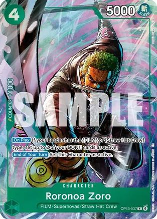 Roronoa Zoro (Premium Card Collection -Best Selection Vol. 6-) (OP13-037) - Rare