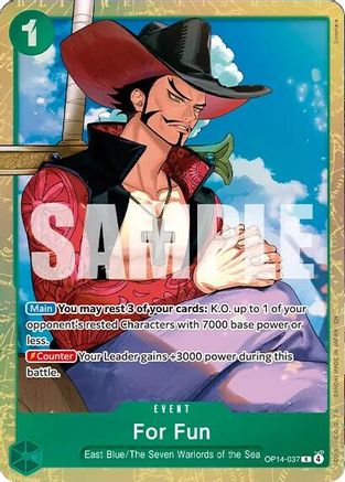 For Fun (Premium Card Collection -Best Selection Vol. 6-) (OP14-037) - Rare