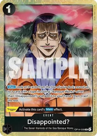 Disappointed? (Premium Card Collection -Best Selection Vol. 6-) (OP14-099) - Uncommon