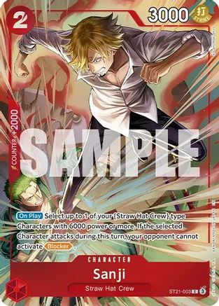 Sanji (Premium Card Collection -Best Selection Vol. 6-) (ST21-003) - Common