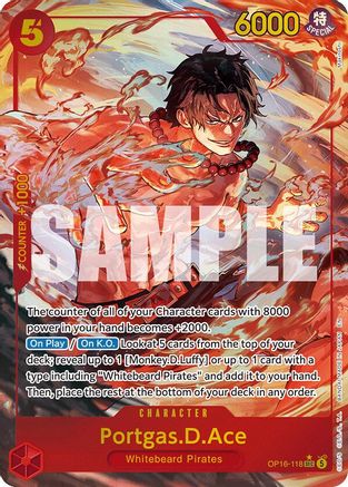 Portgas.D.Ace (118) (Alternate Art) (OP16-118) - Secret Rare