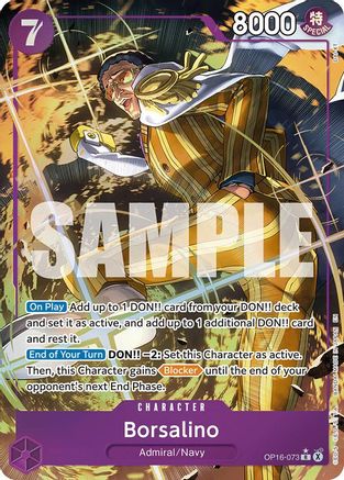 Borsalino (Alternate Art) (OP16-073) - Rare