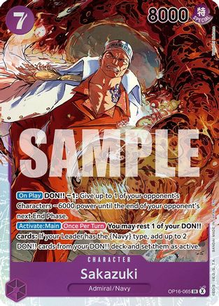 Sakazuki (OP16-065) - Super Rare