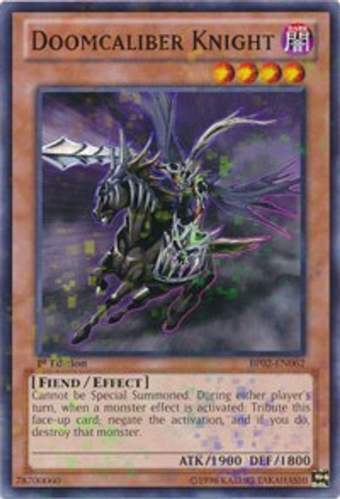 Doomcaliber Knight (Mosaic Rare) (BP02-EN062) - Mosaic Rare
