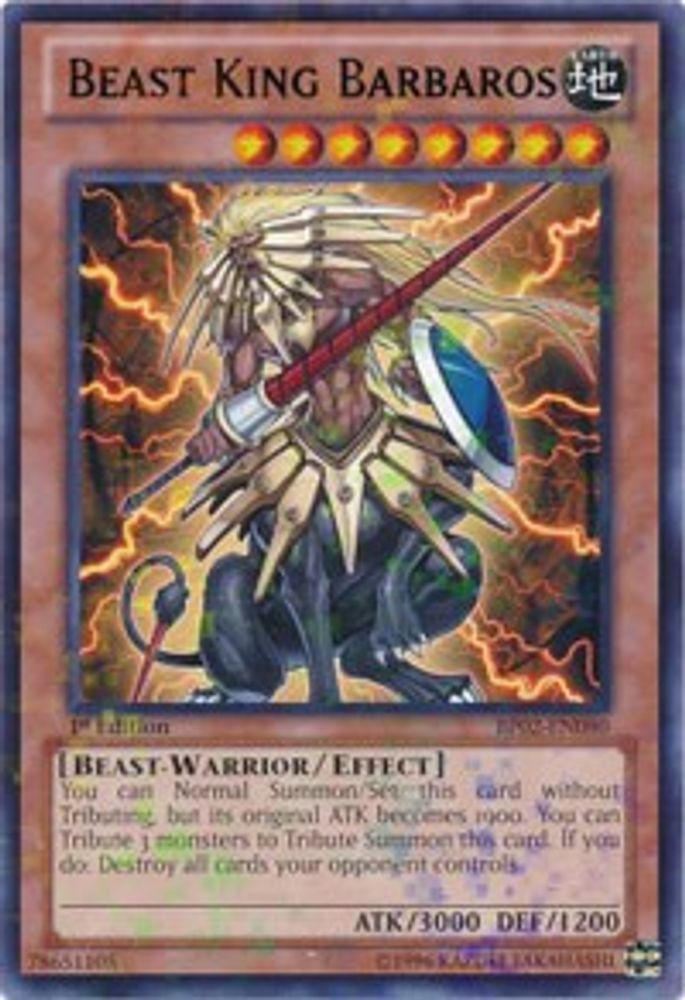 Beast King Barbaros [BP02-EN080] Mosaïque rare 