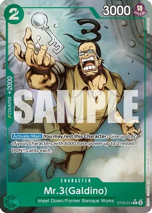 Mr.3(Galdino) (Full Art) (ST30-014) - Common