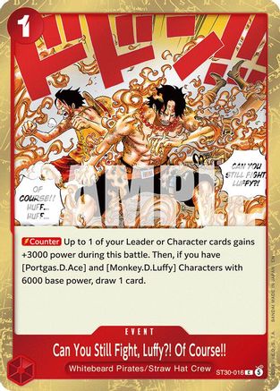 Can You Still Fight, Luffy?! Of Course!! (ST30-016) - Common
