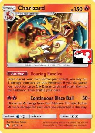 Charizard (Library Exclusive) 014  - Holofoil - Rare