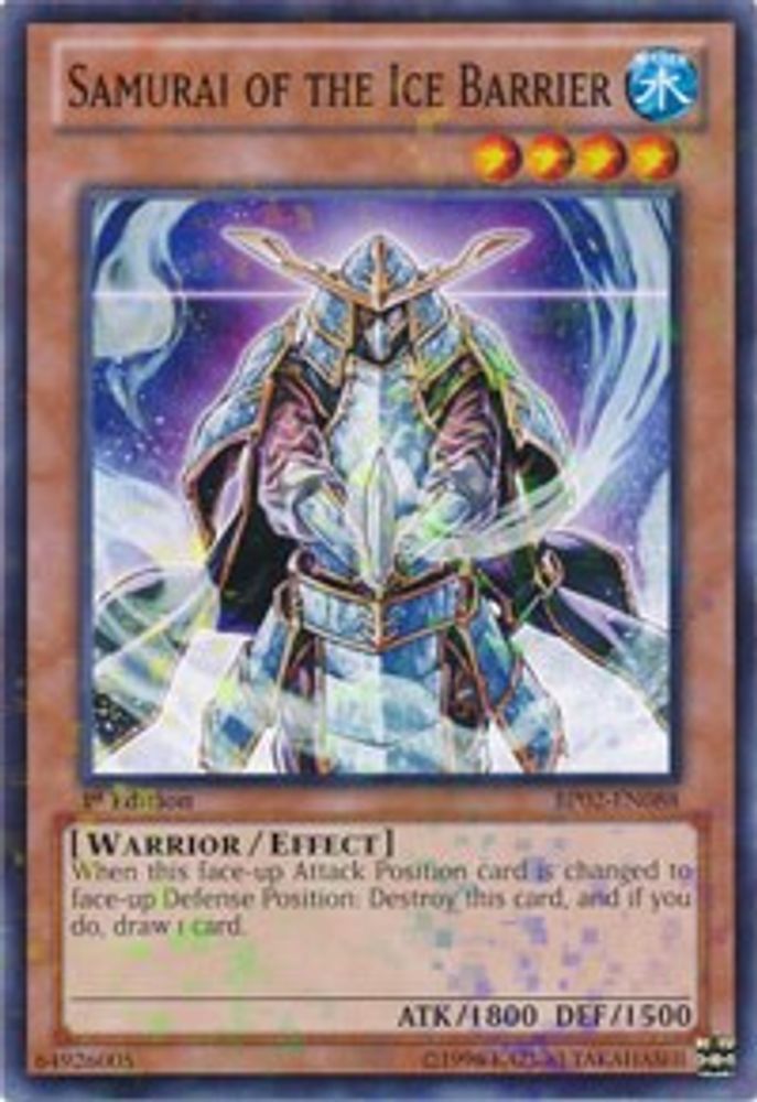 Samurai of the Ice Barrier (Mosaic Rare) (BP02-EN088) - Mosaic Rare