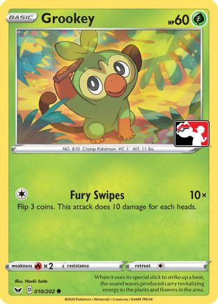 Grookey (Library Exclusive) 011  - Reverse Holofoil - Common
