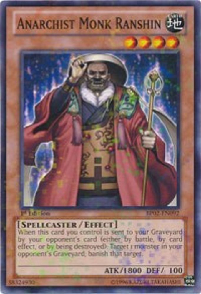 Anarchist Monk Ranshin (Mosaic Rare) (BP02-EN092) - Mosaic Rare
