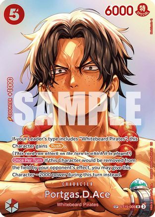 Portgas.D.Ace (SP) (ST15-005) - Super Rare