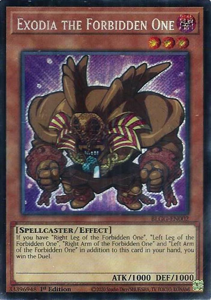 Exodia the Forbidden One (BLGG-EN002) - Secret Rare