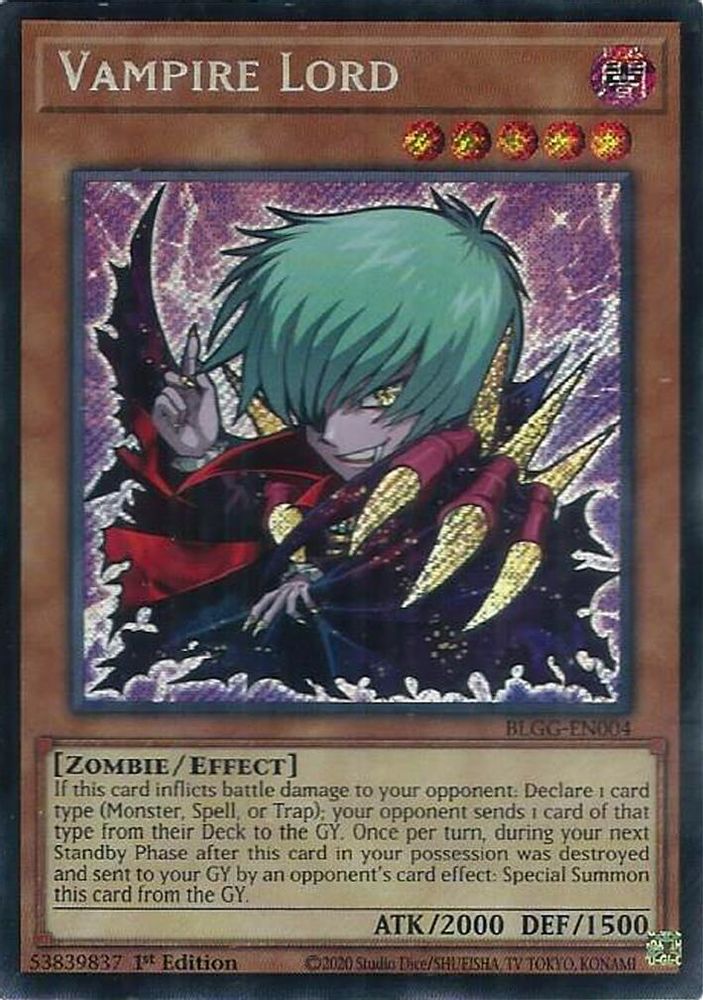 Vampire Lord (BLGG-EN004) - Secret Rare