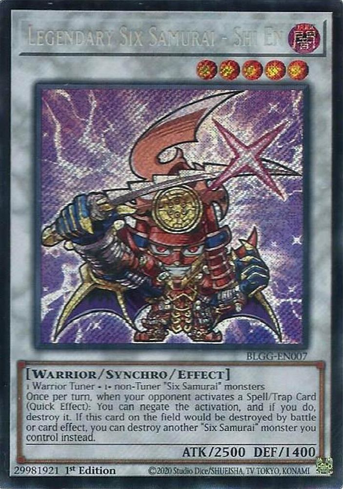 Legendary Six Samurai - Shi En (BLGG-EN007) - Secret Rare