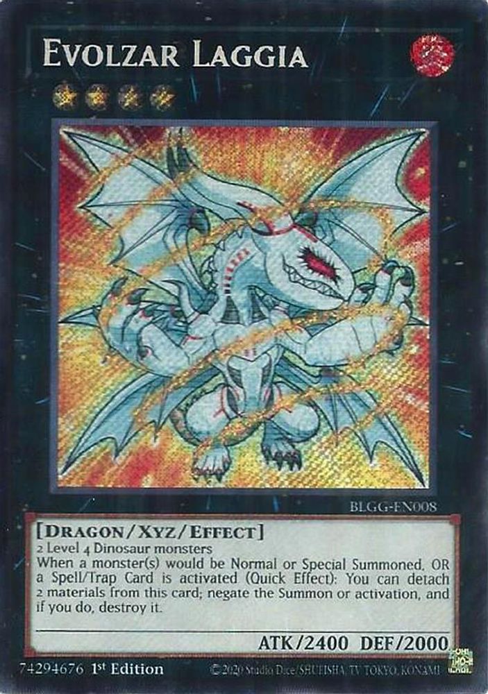 Evolzar Laggia (BLGG-EN008) - Secret Rare