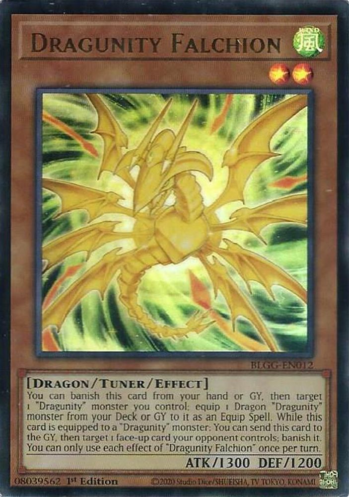 Dragunity Falchion (BLGG-EN012) - Ultra Rare
