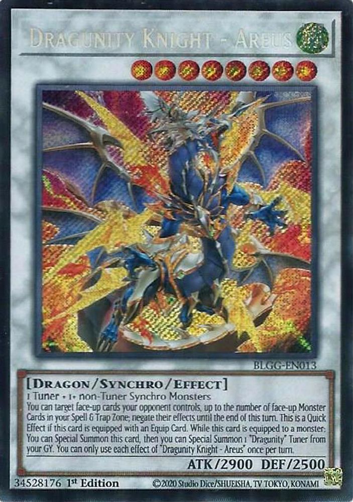 Dragunity Knight - Areus (BLGG-EN013) - Secret Rare