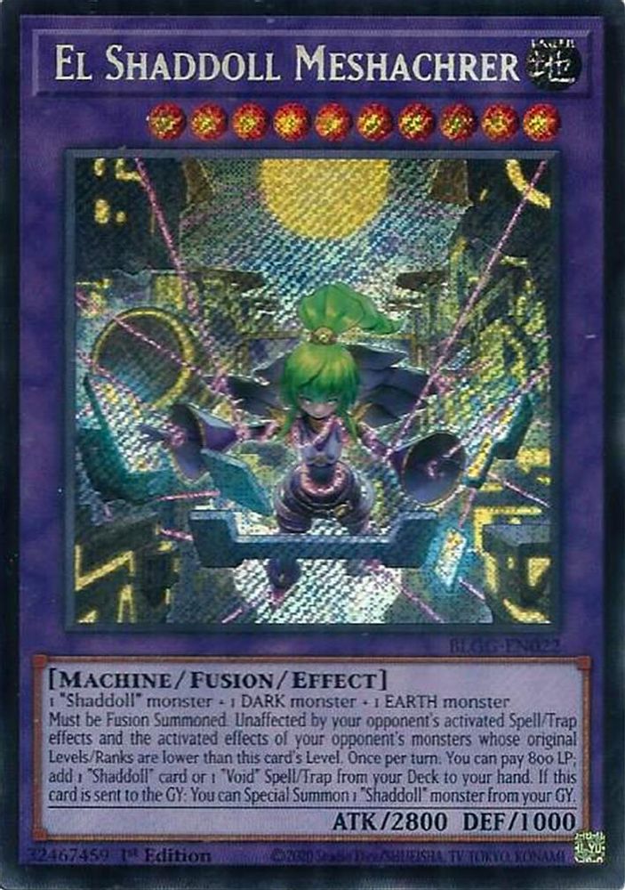 El Shaddoll Meshachrer (BLGG-EN022) - Secret Rare